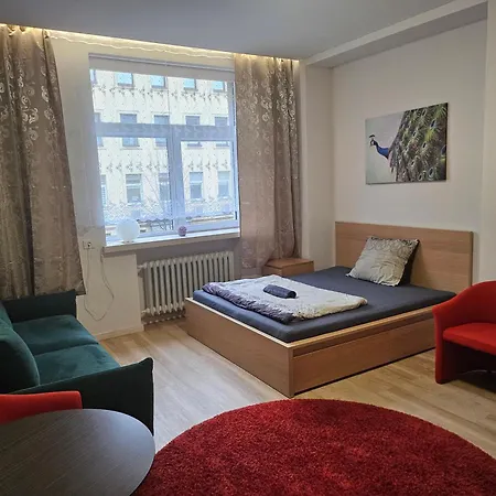 Kauno Apartamentai Big King Size Bed Apartment