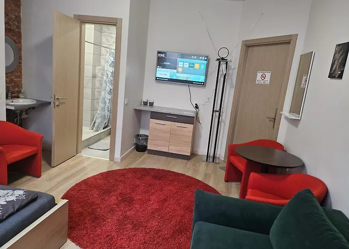 Daire Kauno Apartamentai Big King Size Bed *