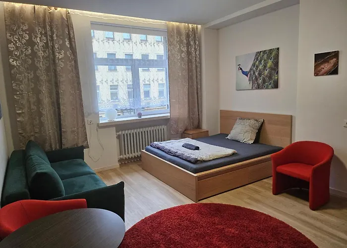 Kauno Apartamentai Big King Size Bed Appartement