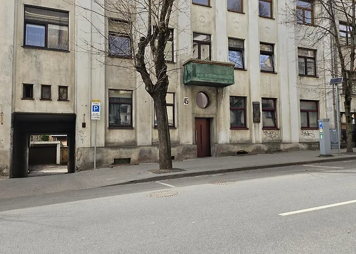 Kauno Apartamentai Big King Size Bed *